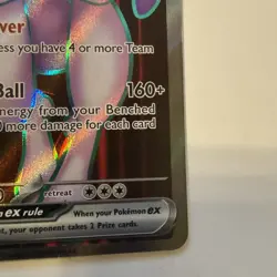 Pokemon TCG Destined Rivals Team Rockets Mewtwo EX Full Art Card 213/183 - NM - Image 5