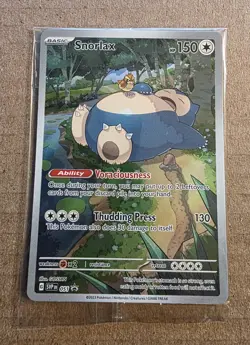 Pokemon TCG Snorlax #051 Holo Full Art Promo Card 151 Near Mint Sealed - Image 1