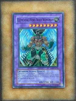 Yugioh Elemental Hero Wild Wingman EOJ-EN035 Super Rare LP - Image 1