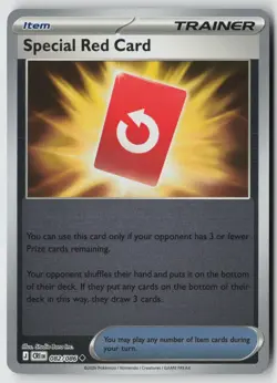 Special Red Card Reverse Holo CRI 082/086 NM - Image 1