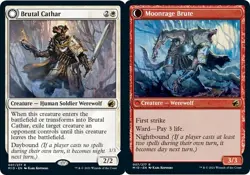 Brutal Cathar 7 Rare Innistrad: Midnight Hunt MID MTG - Image 1