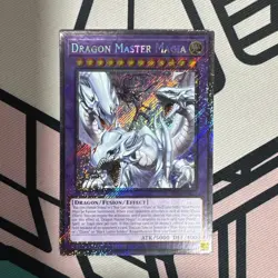 YUGIOH! Dragon Master Magia RA04-EN055 Platinum Secret PSR 1st NM BLUE EYES - Image 1