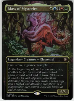 FOIL MASS OF MYSTERIES (BORDERLESS) 3 MYTHIC NEAR MINT - Image 1