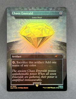 MTG Chaos Emerald Secret Lair Drop Wizards of the Coast Foil Full Art Rare #7037 - Image 2