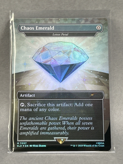 MTG Chaos Emerald Secret Lair Drop Wizards of the Coast Foil Full Art Rare #7037 - Image 3