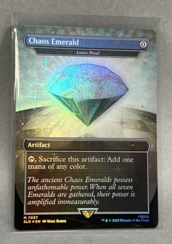MTG Chaos Emerald Secret Lair Drop Wizards of the Coast Foil Full Art Rare #7037 - Image 4