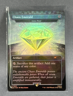 MTG Chaos Emerald Secret Lair Drop Wizards of the Coast Foil Full Art Rare #7037 - Image 5