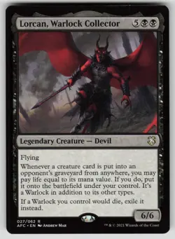 Lorcan, Warlock Collector R Commander: Adventures in the Forgotten Realms 27 NM - Image 1