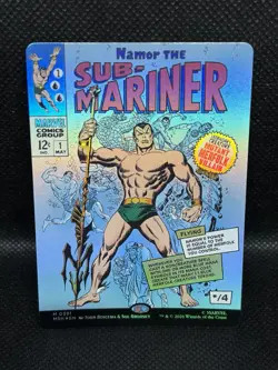 Namor The Sub-Mariner Borderless Mythic #0391 Marvel Super Heroes MTG - Image 1