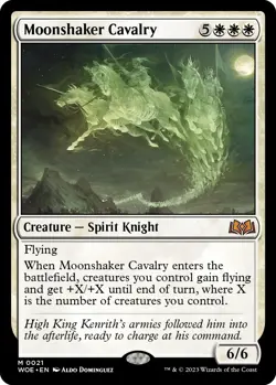Moonshaker Cavalry Wilds of Eldraine NM 21 - Image 1