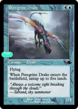 Peregrine Drake (Retro Frame) - Foil - DMR - 292 NM/LP - Image 1