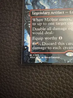 Mjolnir, Hammer of Thor (Borderless) Mythic 0339 MTG Marvel Super Heroes NM/M - Image 2
