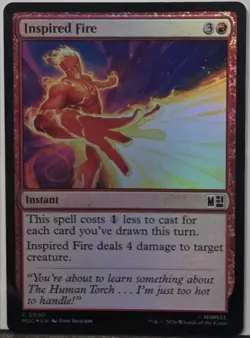Magic: The Gathering Inspired Fire 690 Commander: Marvel Super Heroes Foil - Image 1