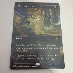MTG Vampiric Tutor Borderless Foil Dominaria Remastered NM 430 - Image 1