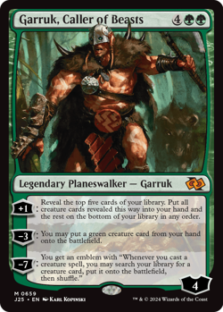 Garruk, Caller of Beasts #659 (MP) Foundations Jumpstart J25 Magic MTG - Image 1