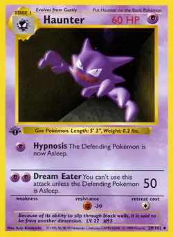 Haunter (29/102) (Shadowless) [Base Set 1st Edition] Near Mint 1st Edition Norm - Image 1