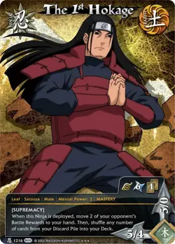 The 1st Hokage - N-1216 - Super Rare - 1st Edition - Foil Weapons of War NM/LP - - Image 1