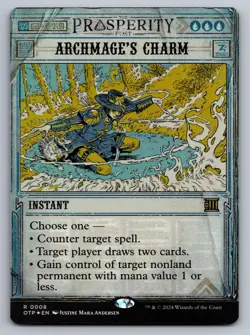 Archmage's Charm 8 Outlaws of Thunder Junction: Breaking News MTG Foil NM - Image 1