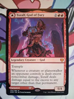 Toralf, God of Fury Kaldheim 154/285 Mythic Rare Regular Lightly Played - Image 1
