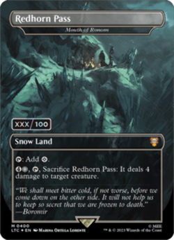 Redhorn Pass - Mouth of Ronom (Serial Numbered) - Commander: The Lord of the Rin - Image 1