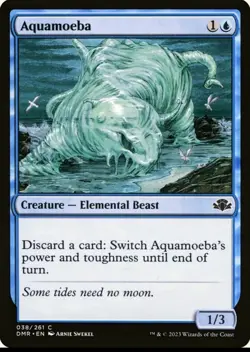 X 1 Aquamoeba NM 038 DMR Dominaria Remastered MTG Magic The Gathering - Image 1