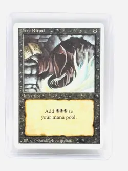 Dark Ritual Common Revised Edition Magic: The Gathering Cards MP/LP - Image 1