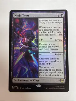 Mtg Ninja Teen (Foil) Rare Ninja Turtles #67 - Image 1