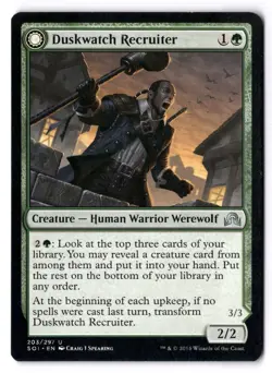 Duskwatch Recruiter LP* Shadows Over Innistrad ENGLISH 203/297 mtg -UnltdCards - Image 1