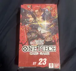 Bandai One Piece Card Game Starter Deck RED Shanks ST23 Shanks 2023 - Image 1