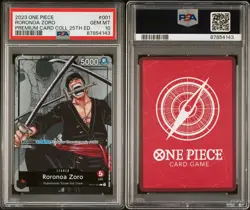 PSA 10 Roronoa Zoro OP01-001 25th Anniversary Premium Card Collection One Piece - Image 5