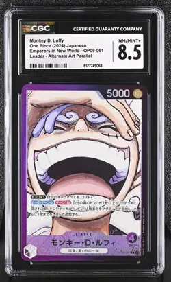 Monkey D. Luffy OP09-061 L Emperors in the New World ONE PIECE Card JP CGC 8.5 - Image 1