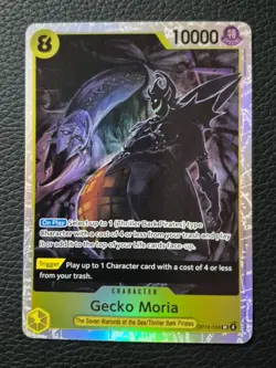 One Piece CCG Gecko Moria Super Rare Op-14 foil English Azure Sea’s Seven - Image 1