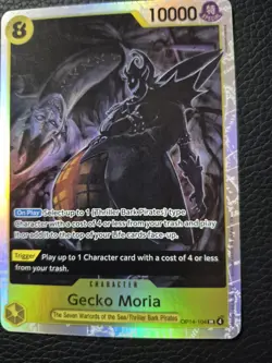 One Piece CCG Gecko Moria Super Rare Op-14 foil English Azure Sea’s Seven - Image 4