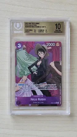 One Piece Nico Robin EB02-036 Anime 25th Alt Art Foil Rare English BGS 10 - Image 1