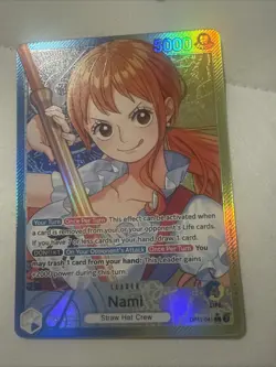 Nami - OP11-041 - Alt Art Leader - A Fist Of Divine Speed - One Piece - English - Image 1