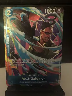Mr.3 (Galdino) PRB02-009 (Alternate Art) Premium Booster - The Best Vol. 2 - Image 1