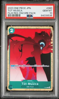 2023 ONE PIECE JPN FILM RED: ENCORE PACK #060 TOT MUSICA PSA 10 - Image 1