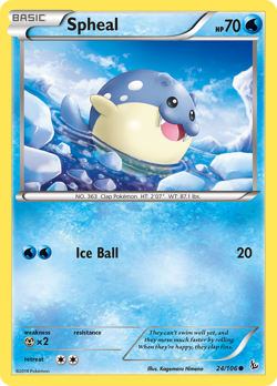 Spheal 24/106 Common | Flashfire | Pokemon Card - Image 1