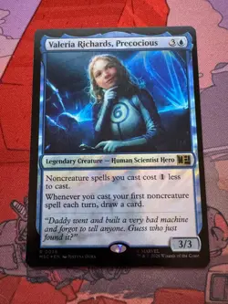 Valeria Richards, Precocious (Surge Foil) 38 Holo Commander NM - Image 1
