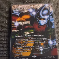 Wizards of the Coast MTG Raph's Jitte TMNT M 0019 Mythic Foil UB EN - Image 1