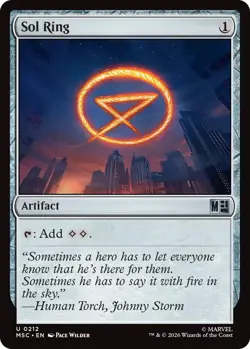 1x Sol Ring (0212) MTG - Commander: Marvel Super Heroes - NM-Mint - Image 1