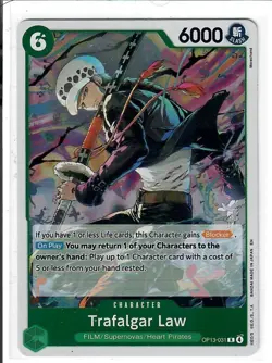 Trafalgar Law OP13-031 Rare Carrying On His Will One Piece Foil Lightly Played - Image 1