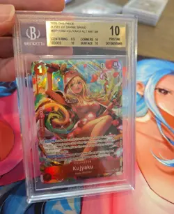 Kujyaku Alt Art OP11-004 2025 One Piece A Fist Of Divine Speed BGS Pristine 10 - Image 1