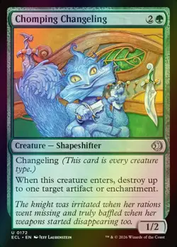 MTG Chomping Changeling Foil ** Lorwyn Eclipsed ** English - Image 1