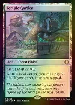 MTG Temple Garden Foil ** Lorwyn Eclipsed ** English - Image 1
