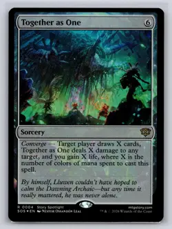 Together as One 4 Rare Secrets of Strixhaven Magic: The Gathering Foil Near Mint - Image 1