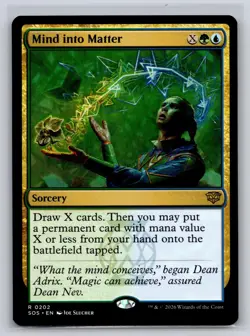 Mind into Matter 202 Rare Secrets of Strixhaven Magic: The Gathering Near Mint - Image 1