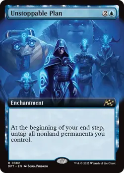Unstoppable Plan Extended Art Aetherdrift NM MTG - Image 1