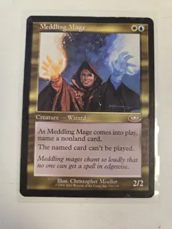 Meddling Mage Planeshift Regular HP damaged 2001 - Image 1