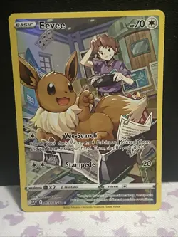 Pokemon TCG Eevee TG11/TG30 Trainer Gallery Illustration Rare Holo NM - Image 1